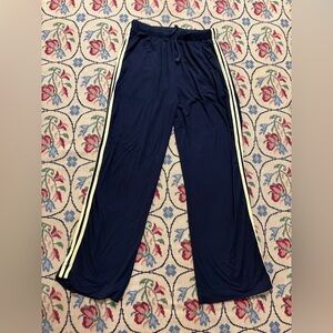 Form Women's Navy Blue and Lemon Lounge Pants